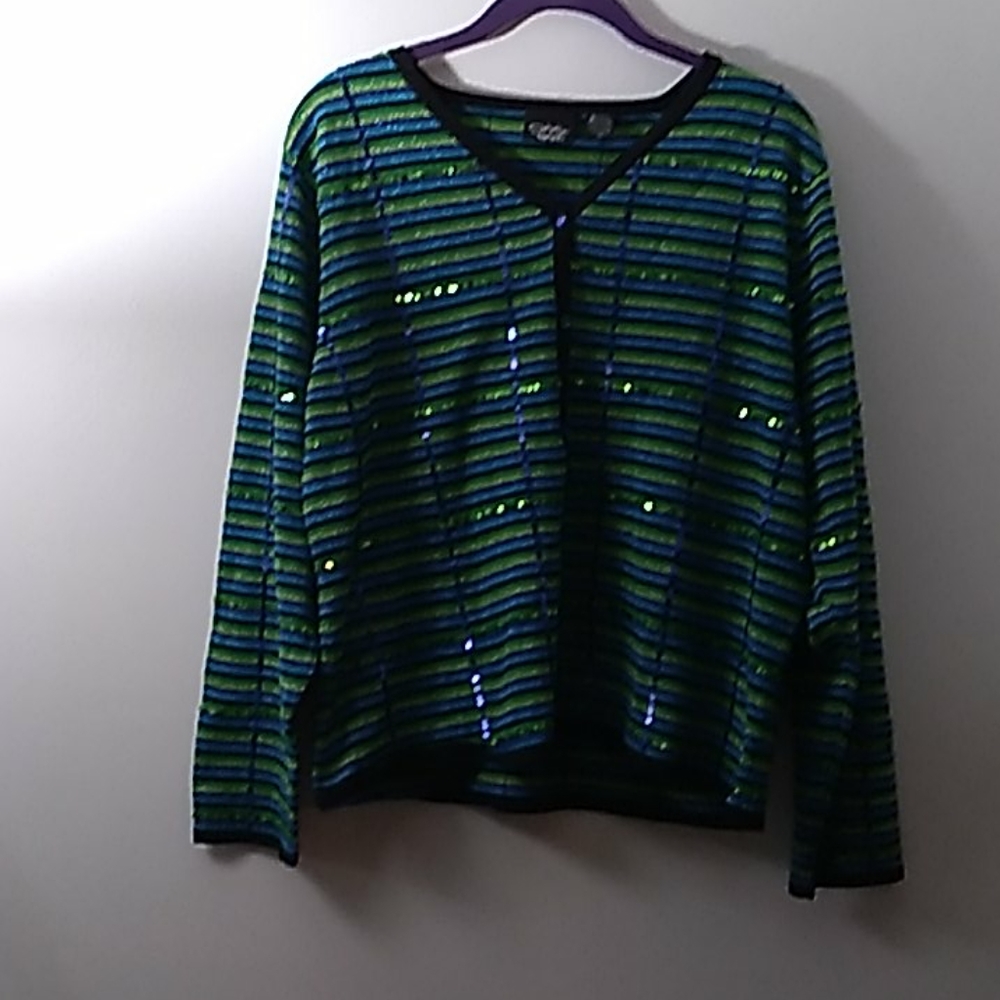 Christine Rotelli Button Down Sweater
